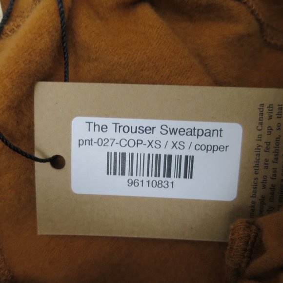 Franc The Trouser Sweatpant in Copper Size XS - Picture 9 of 10